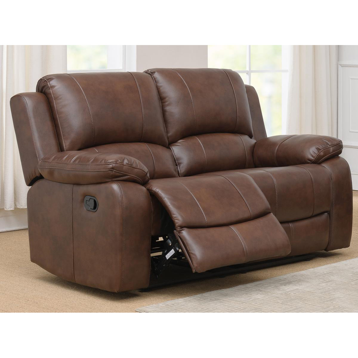 Andalusia Recliner LeatherGel & PU 2 Seater