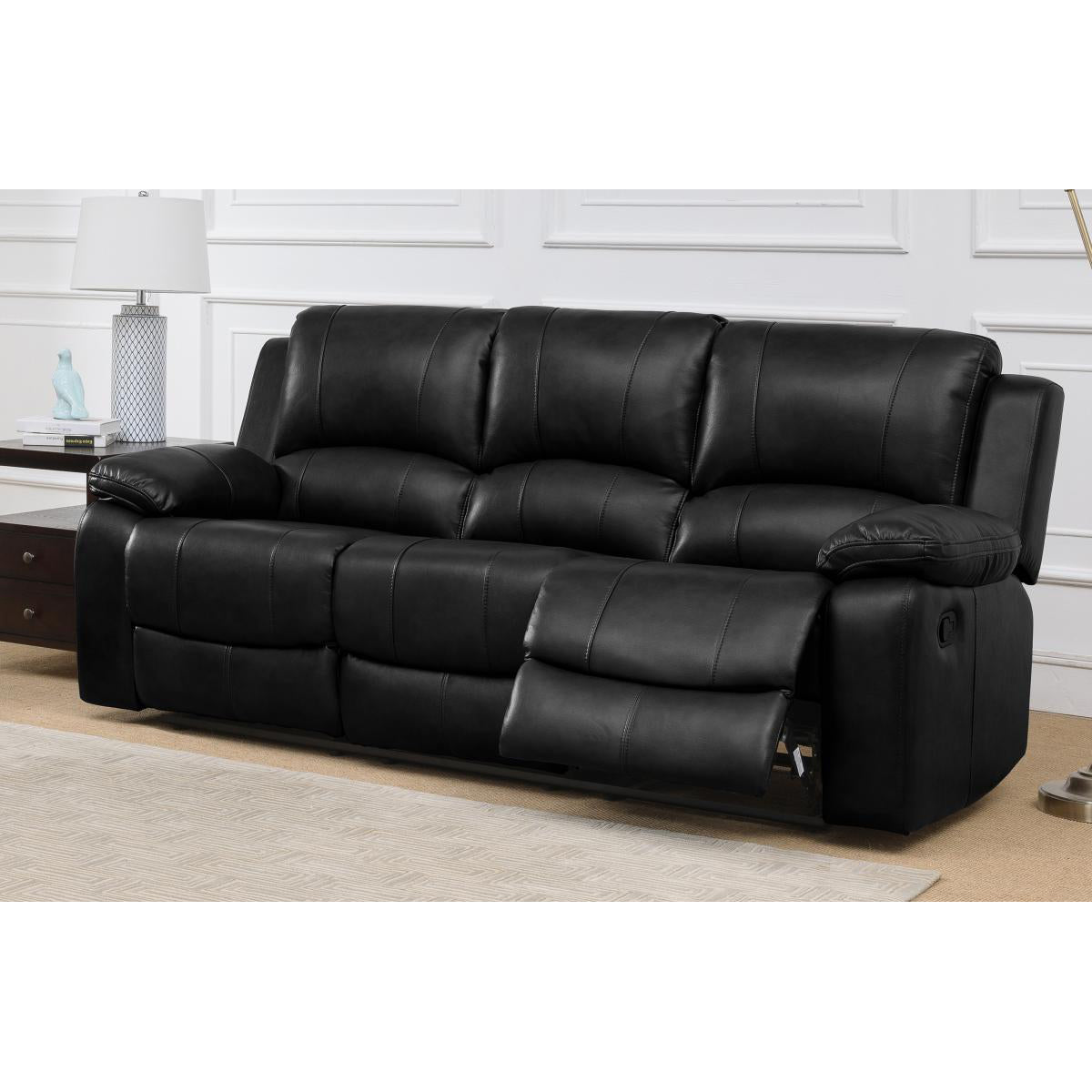 Andalusia Recliner LeatherGel & PU 3 Seater