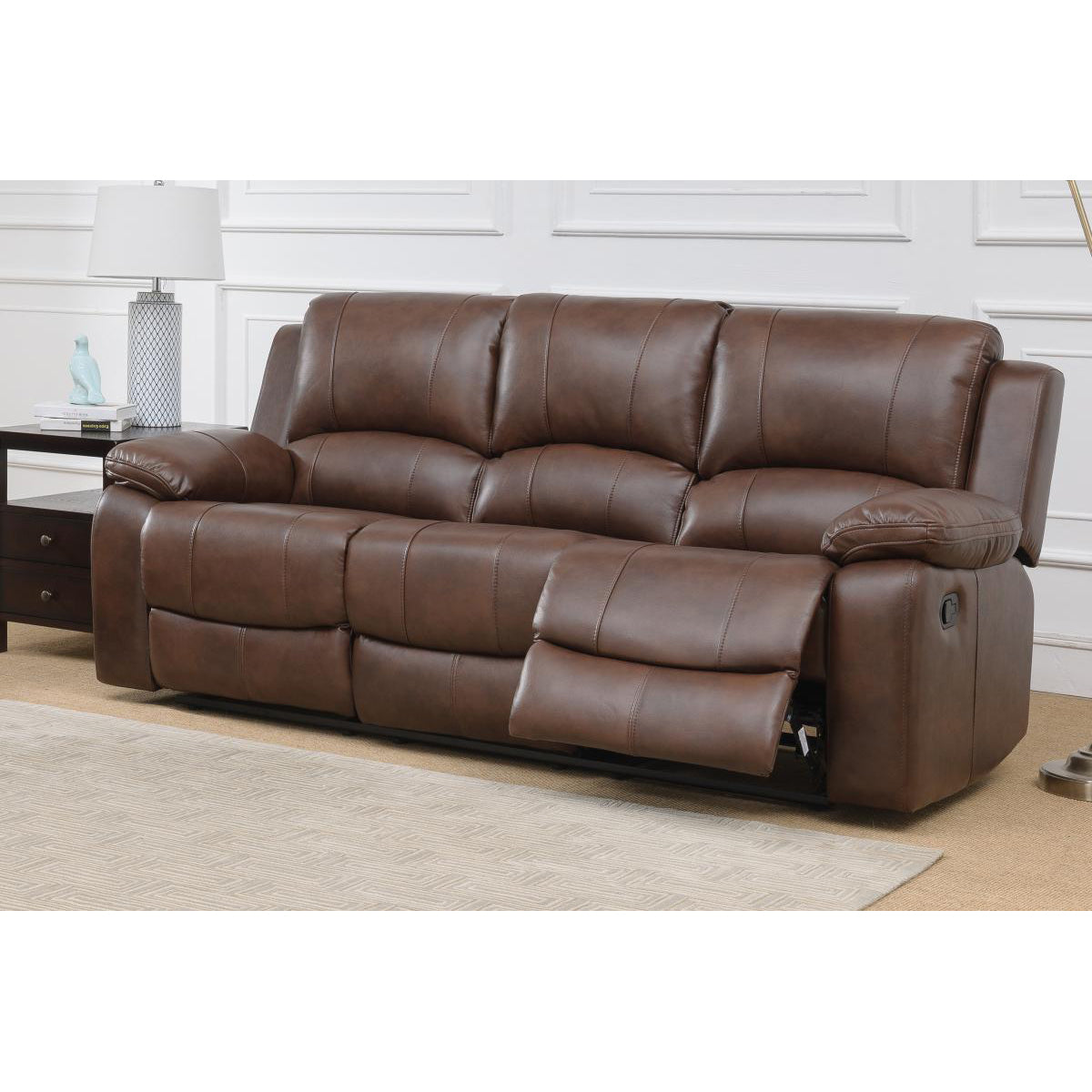 Andalusia Recliner LeatherGel & PU 3 Seater