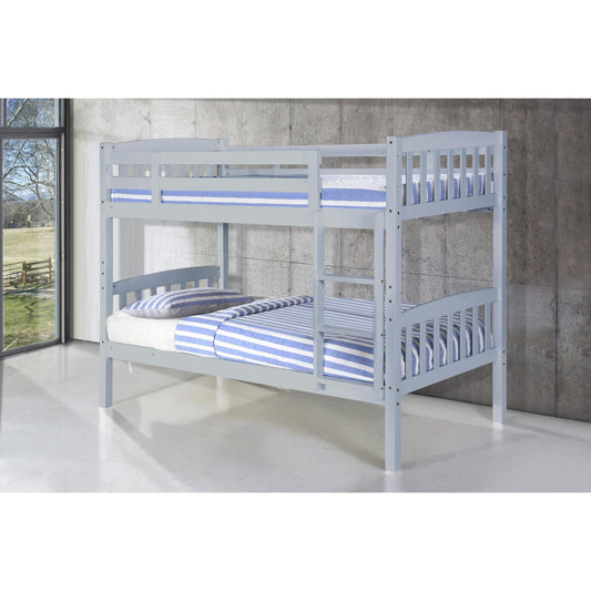 Ashbrook Solid Wood Bunk Bed Grey