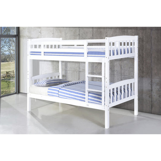 Ashbrook Solid Wood Bunk Bed White