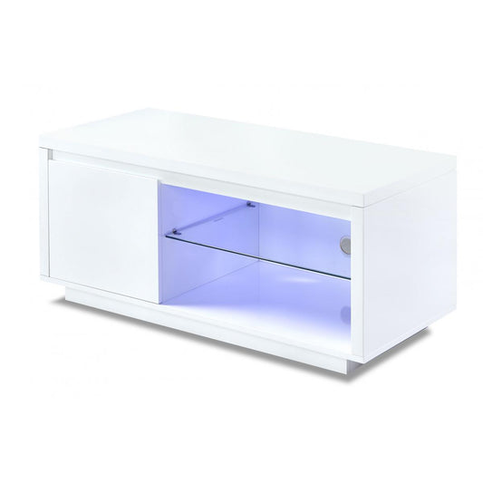 Astana LED TV Unit White High Gloss 1 Door