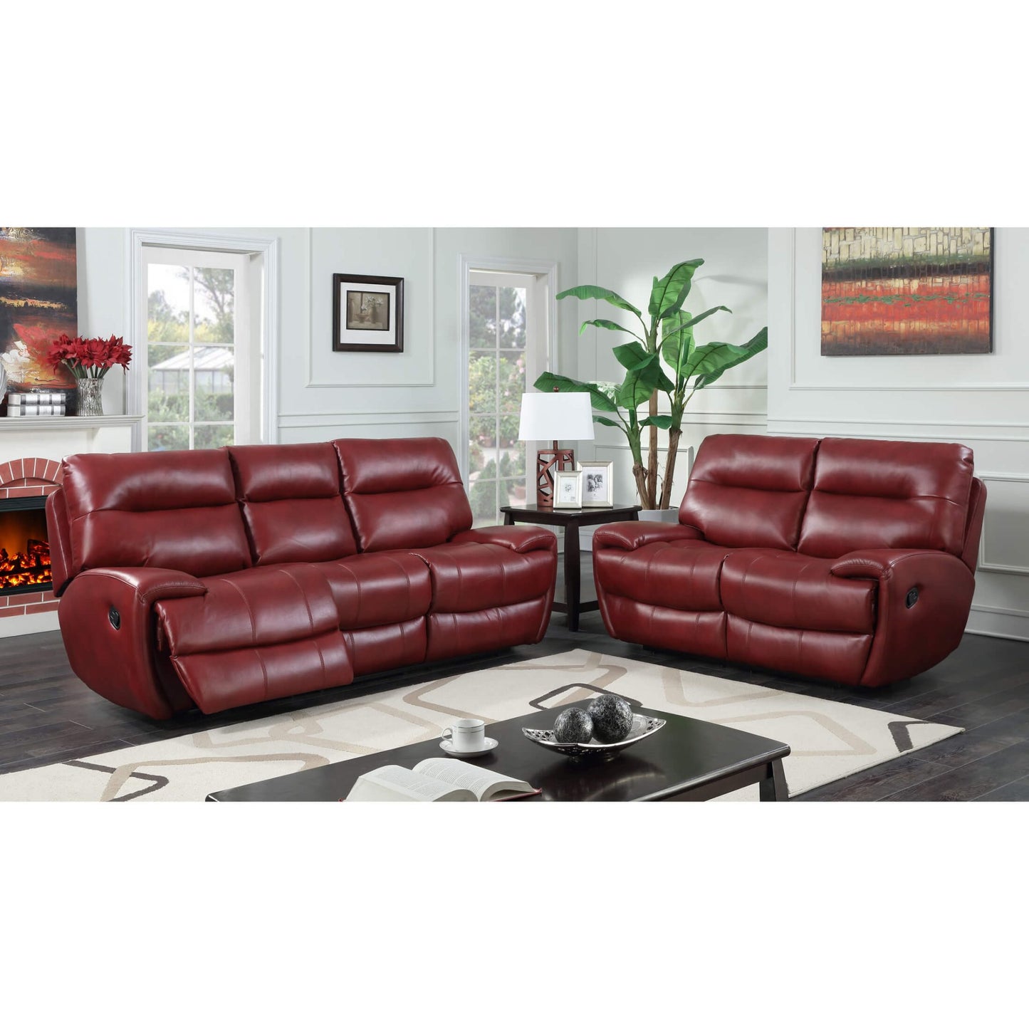 Bailey Recliner LeatherGel & PU 3 Seater