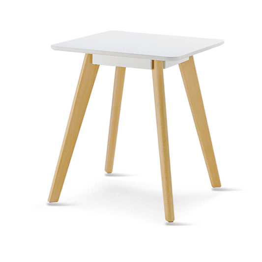 Belgium Square Lamp Table White