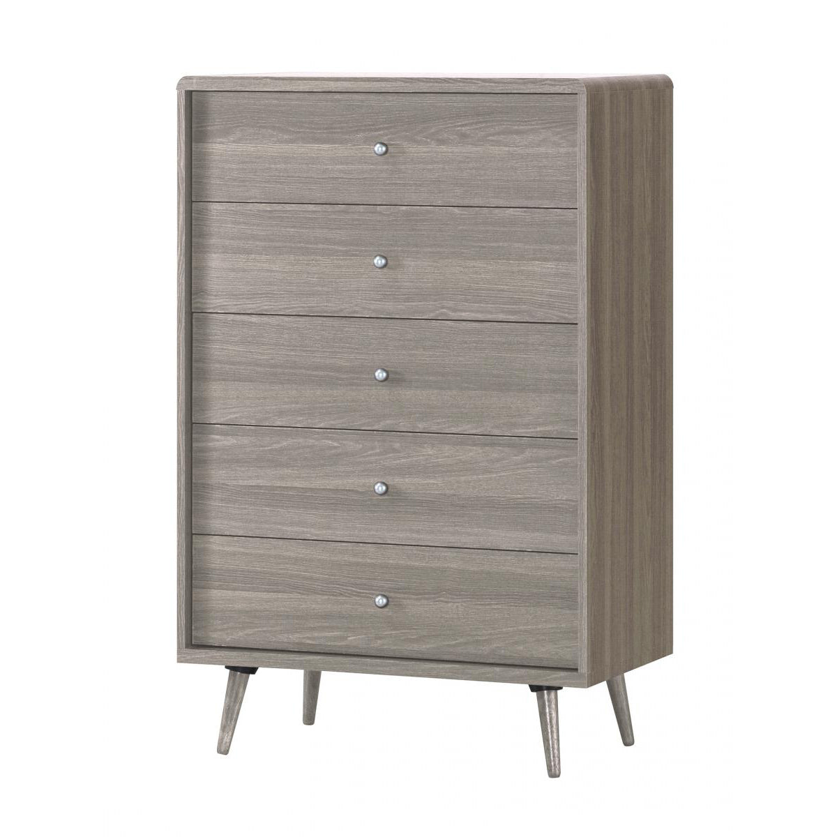 Belvoir Chest 5 Drawer Grey Oak