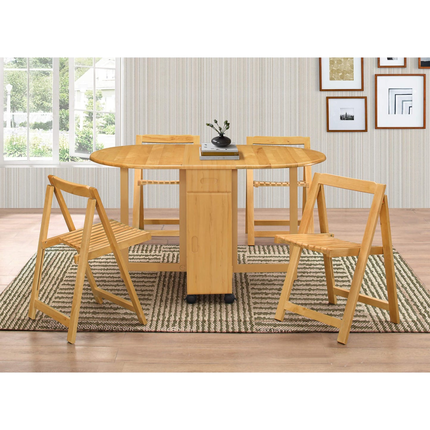 Butterfly Dining Set with 4 Chairs