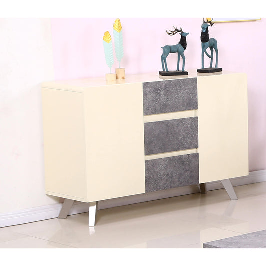 Calipso High Gloss Sideboard Concrete