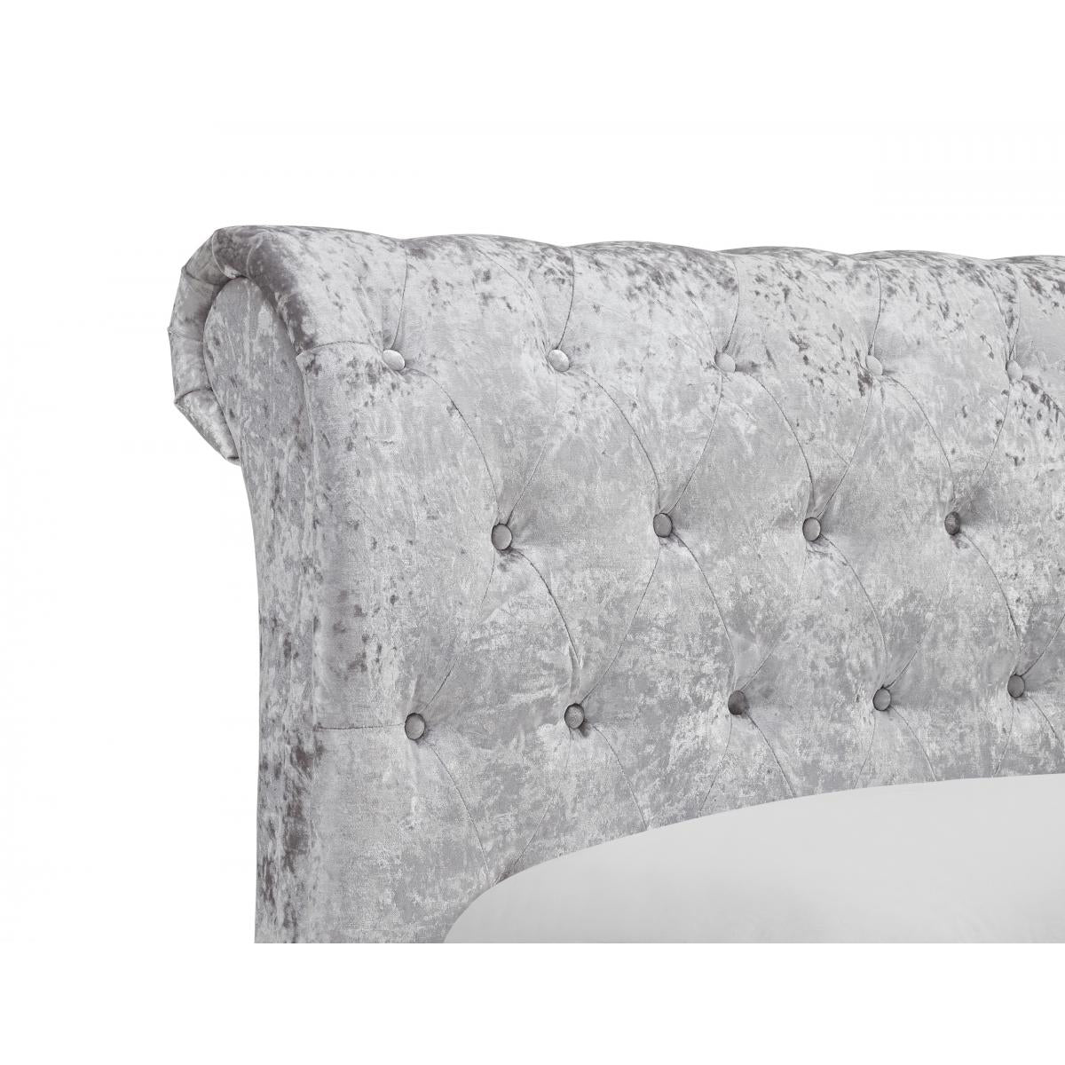 Casablanca HFE Crushed Velvet Double Bed Grey