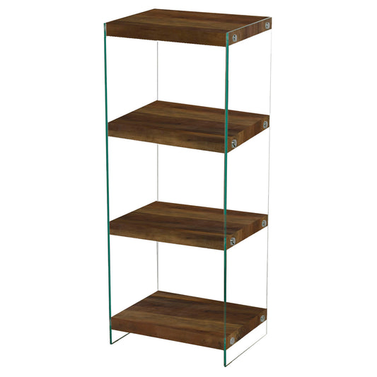 Charter Medium Storage Unit Oak Effect & Glass Sides