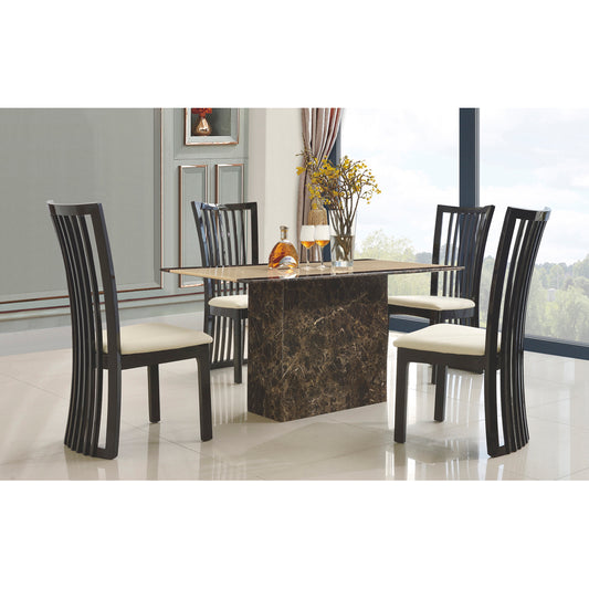 Cincinnatti Marble Dining Table with Marble Base