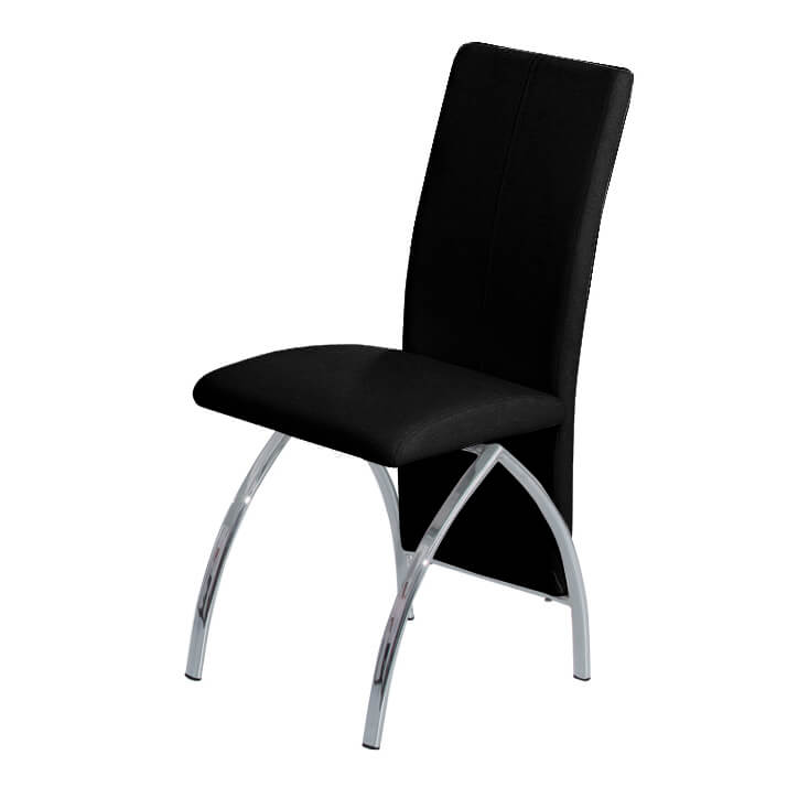 Costilla PU Dining Chair Chrome