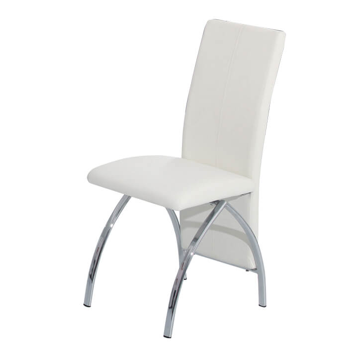 Costilla PU Dining Chair Chrome