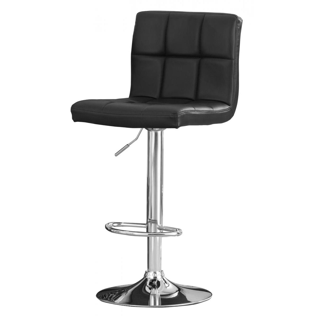 Cubik Bar Stool PU Chrome