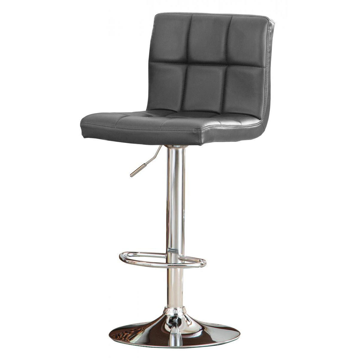 Cubik Bar Stool PU Chrome