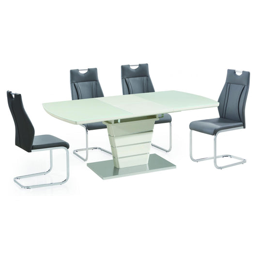 Dartmoor PU Chairs Chrome & Grey (2s)