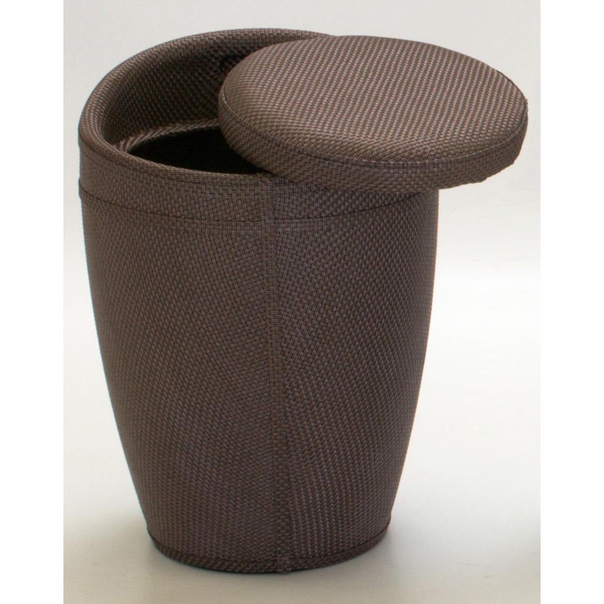 Dawson Brown Textilene Stool with Storage