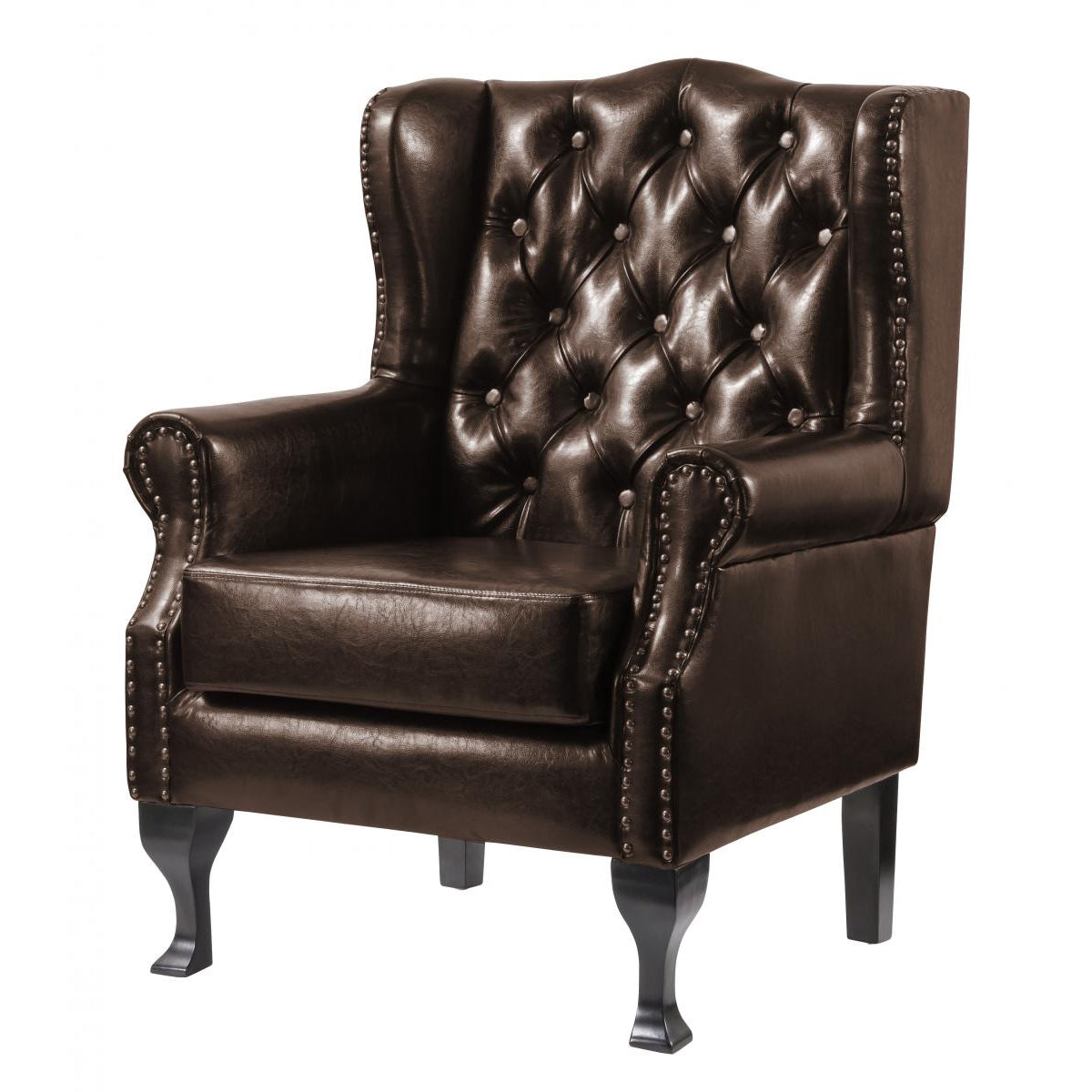 Dorchester PU Arm Chair Brown