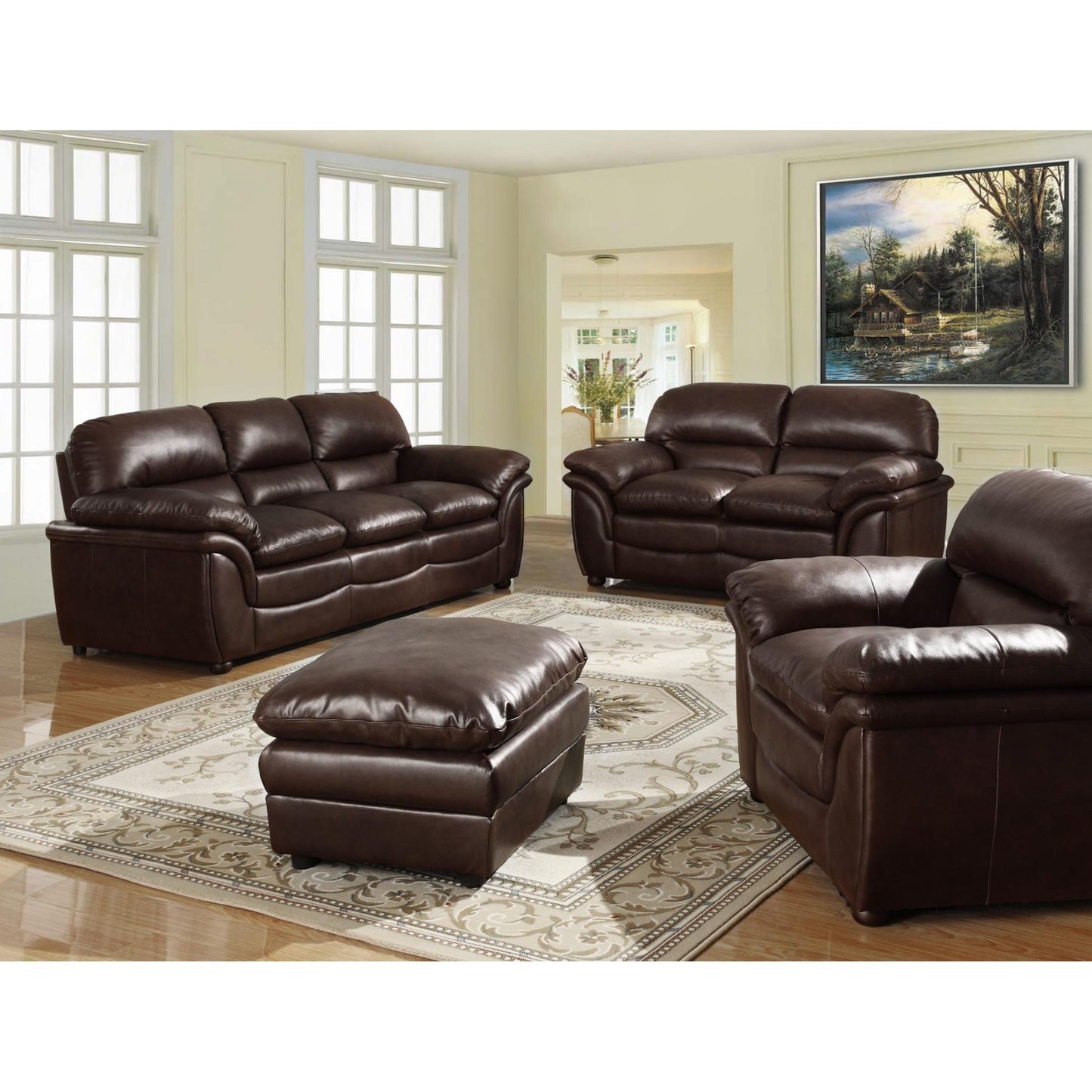 Fernando Sofa Full Bonded Leather 3 Seater