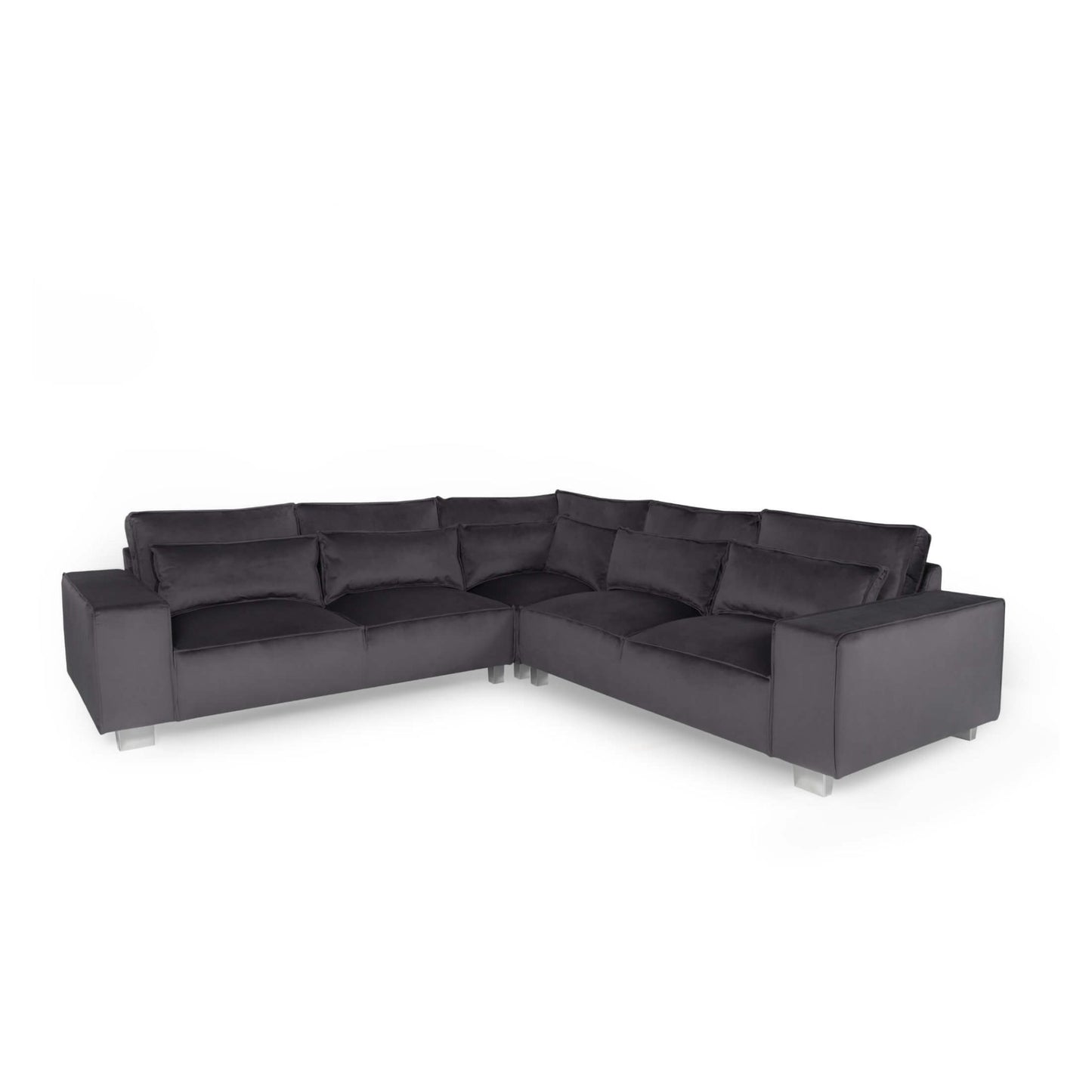 Harleston Fabric Corner Sofa Steel