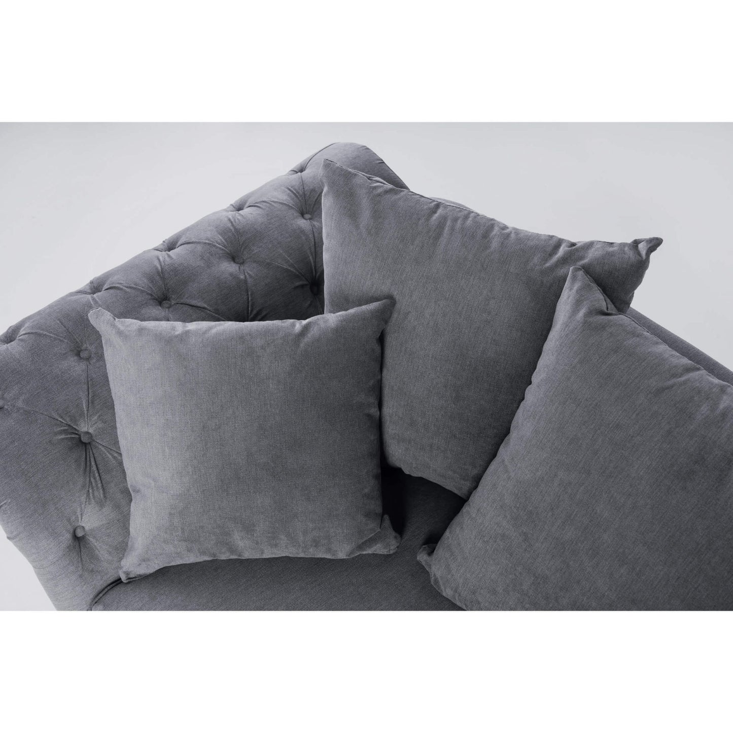 Huntley Fabric Corner Sofa Grey