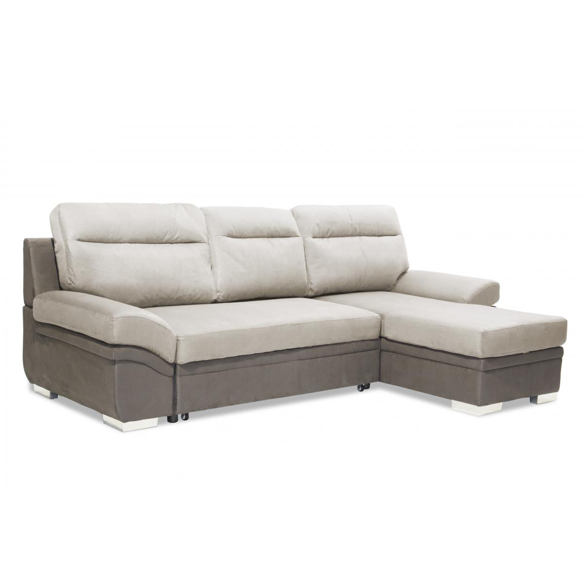 Jessica 2 Seater Sofa with Chaise Linen Grey