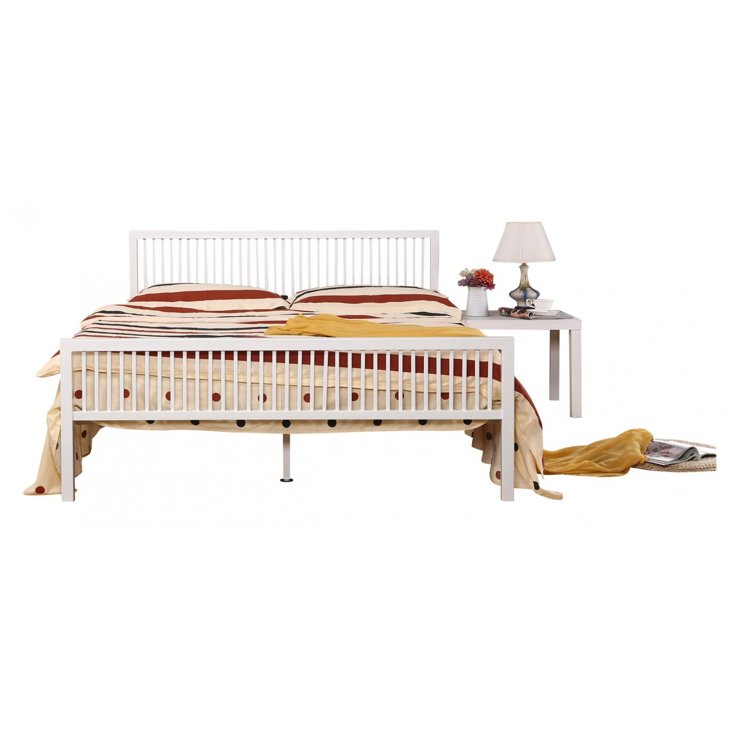 Karachi Double Bed White