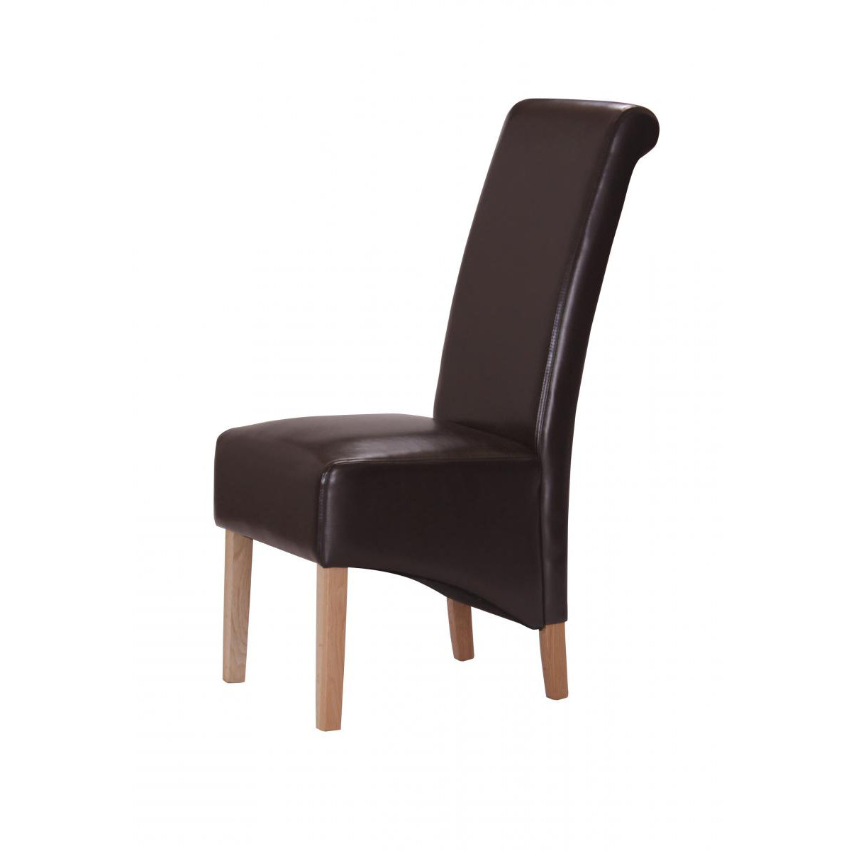 Kelsey Bonded Leather Chair Solid Oak Leg