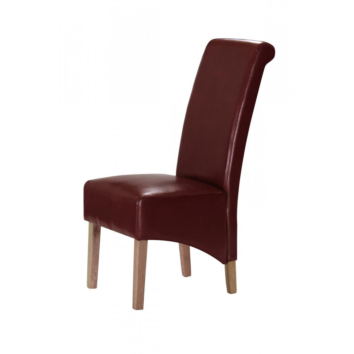 Kelsey Bonded Leather Chair Solid Oak Leg