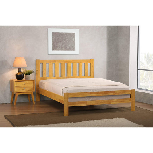 Kempton 4Foot Bed Solid Hardwood Natural Oak