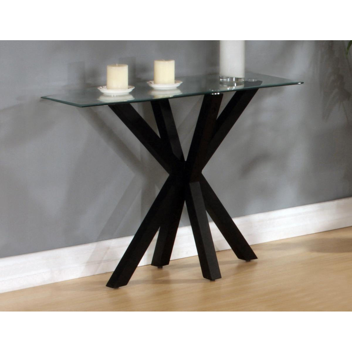 Langley Gloss Console Table Black