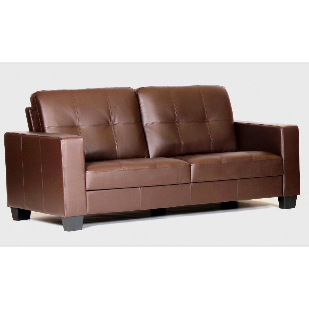 Lena Bonded Leather & PVC 3 Seater