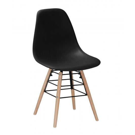 Lilly Plastic (PP) Chairs with Solid Beech Legs