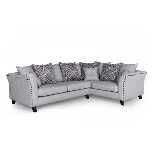 Linton Fabric Corner Sofa Grey