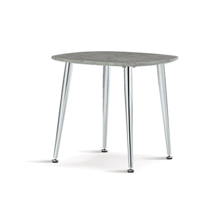 Lynx Lamp Table Stone Effect & Chrome