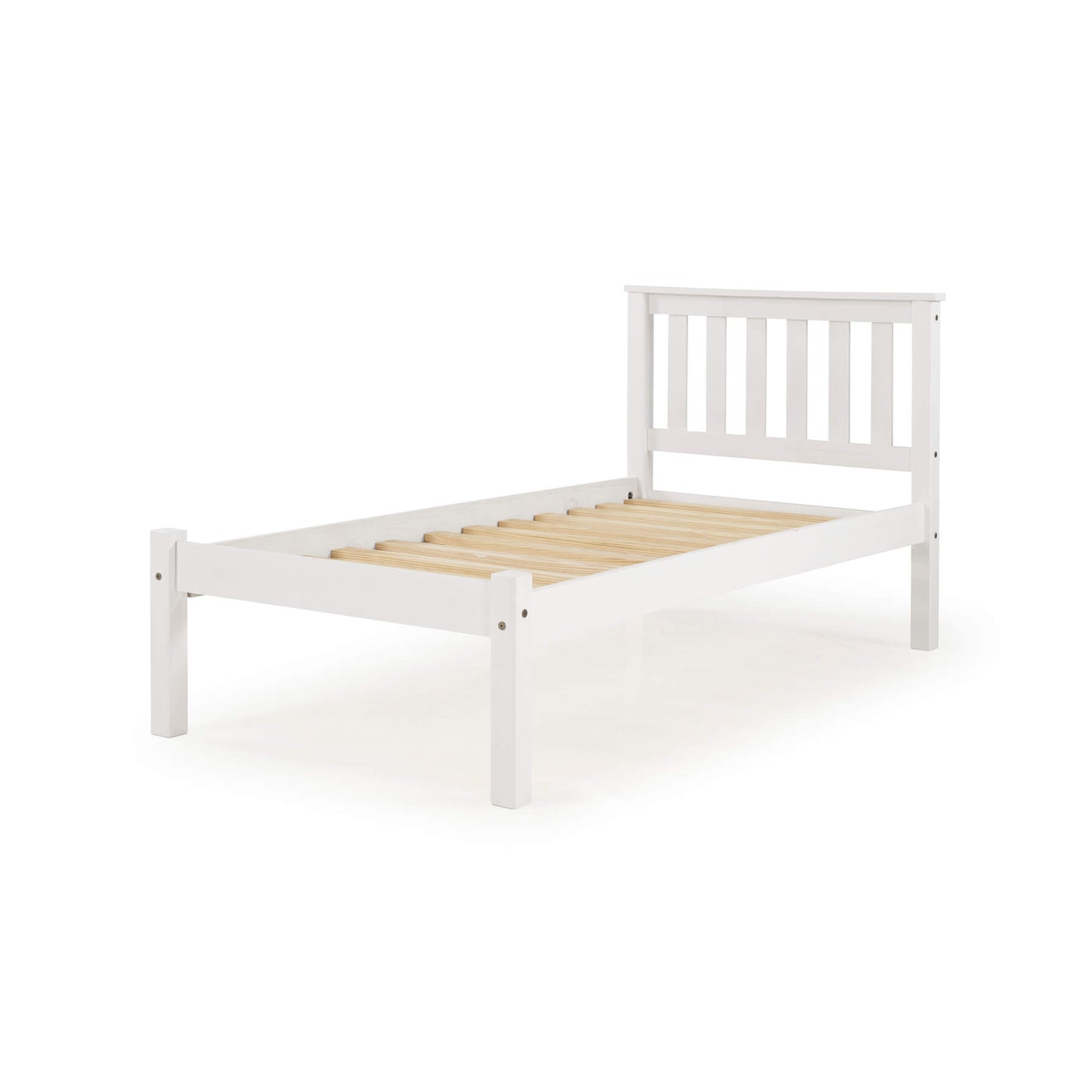 Manila LFE Pine Bed Single White