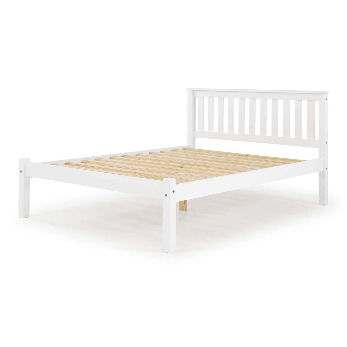 Manila LFE Pine Bed King Size White