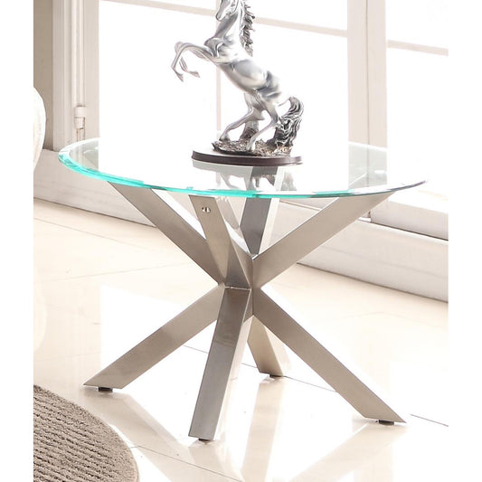 Nelson Coffee Table with Brushed Stainless Steel