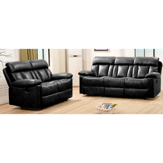 Ohio Recliner Bonded Leather & PU 3 Seater