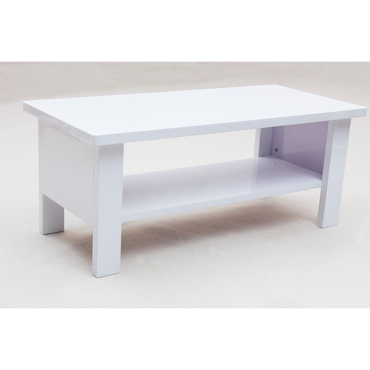 Peru Rectangle Coffee Table High Gloss White