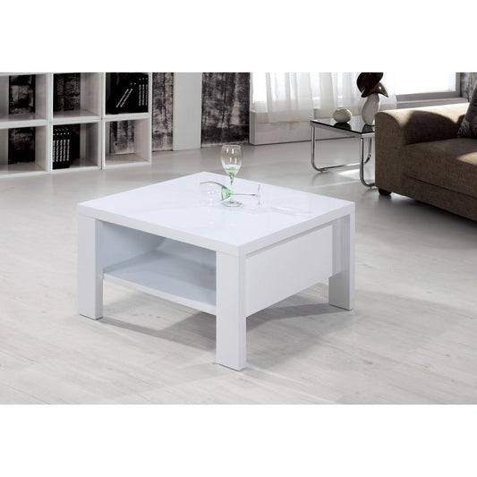 Peru Square Coffee Table High Gloss White