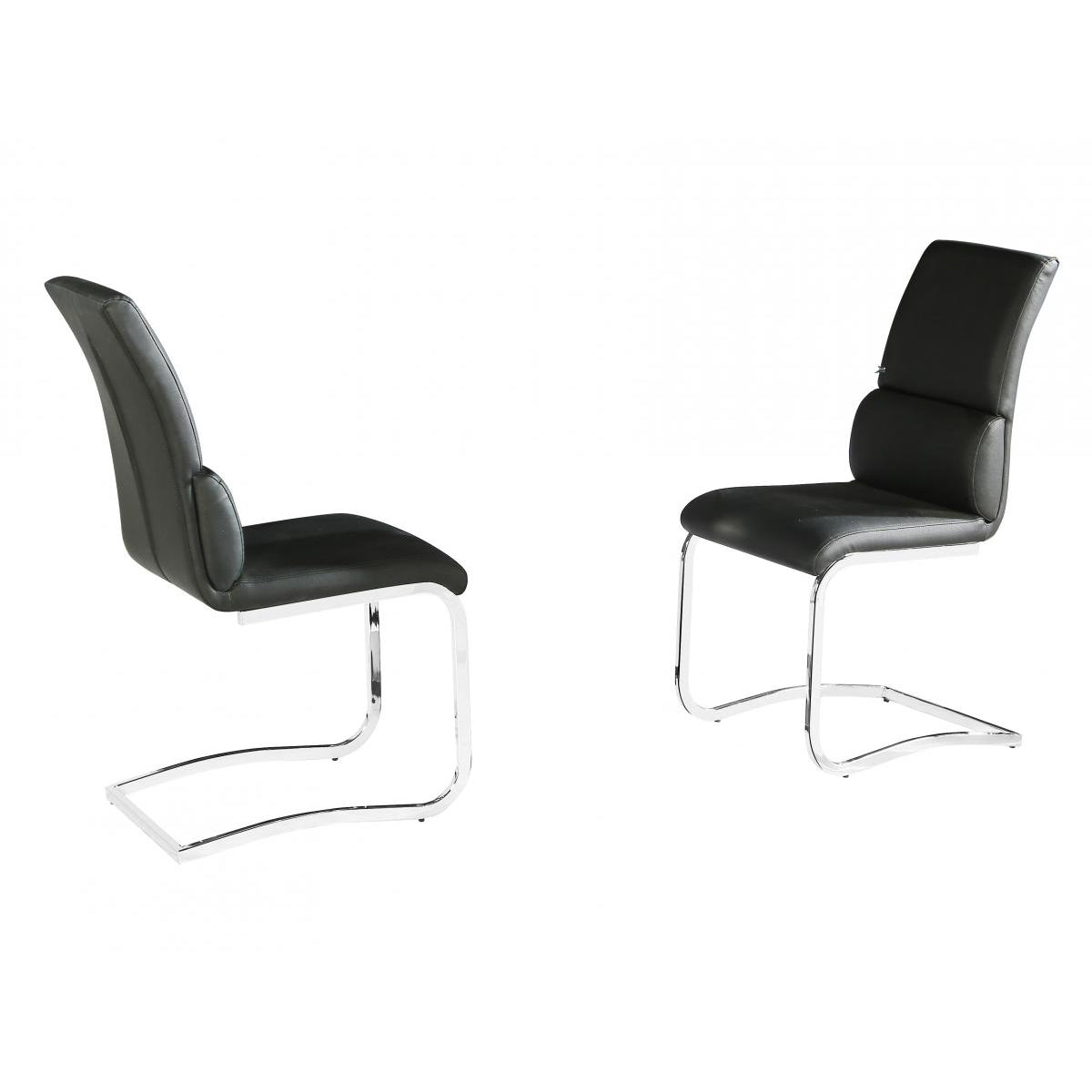 Phoenix PU Chairs Chrome & Black