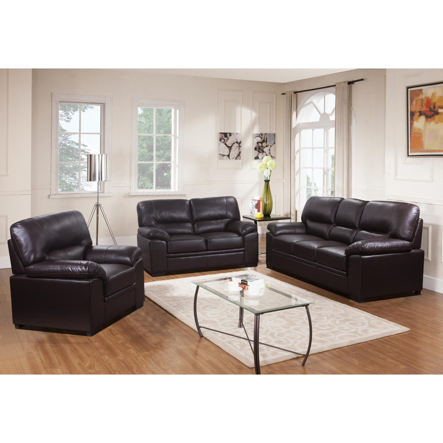 Rachel Sofa LeatherGel & PU 3 Seater