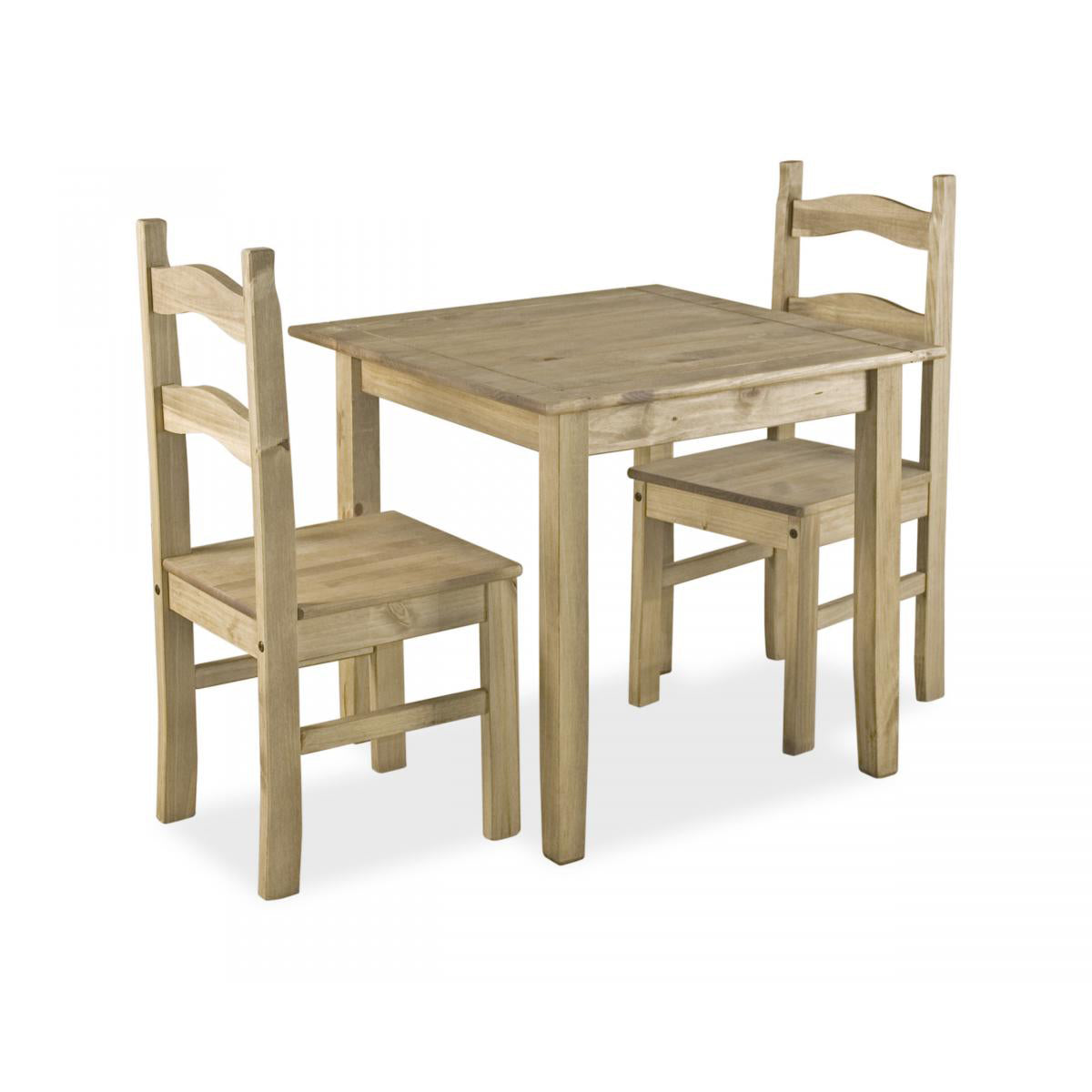 Coba Small Mexican Dining Set with 2 Chairs