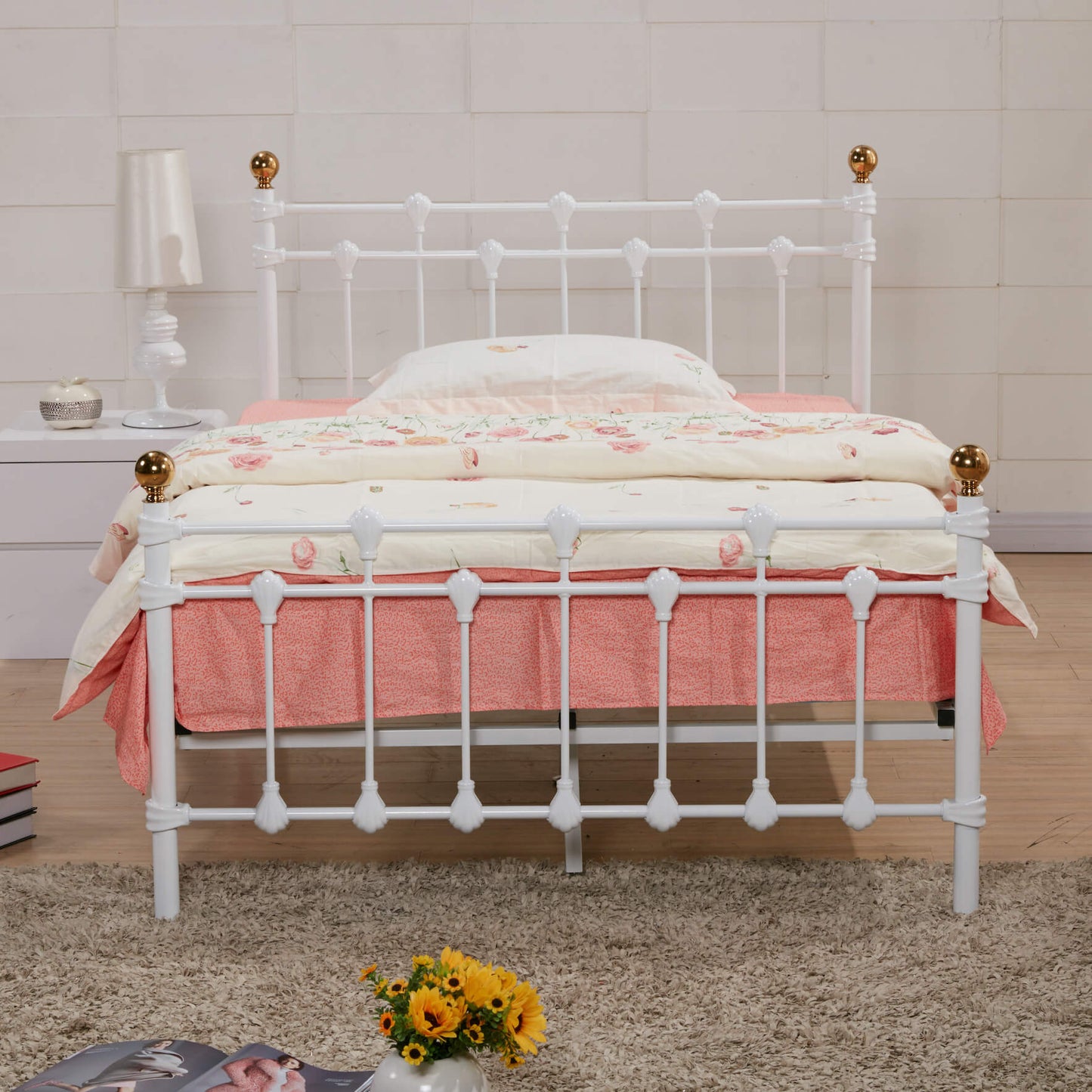 Rochelle Double Bed White