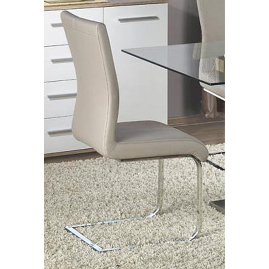 Simone PU Chairs Chrome & Grey (2s)