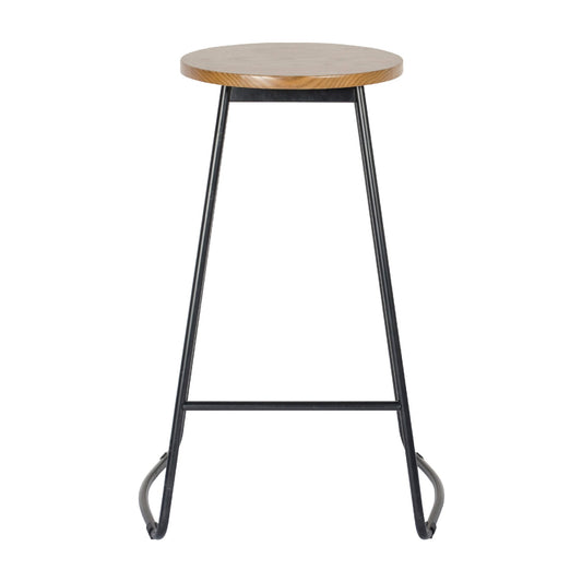 Trent Bar Stool Black and Natural