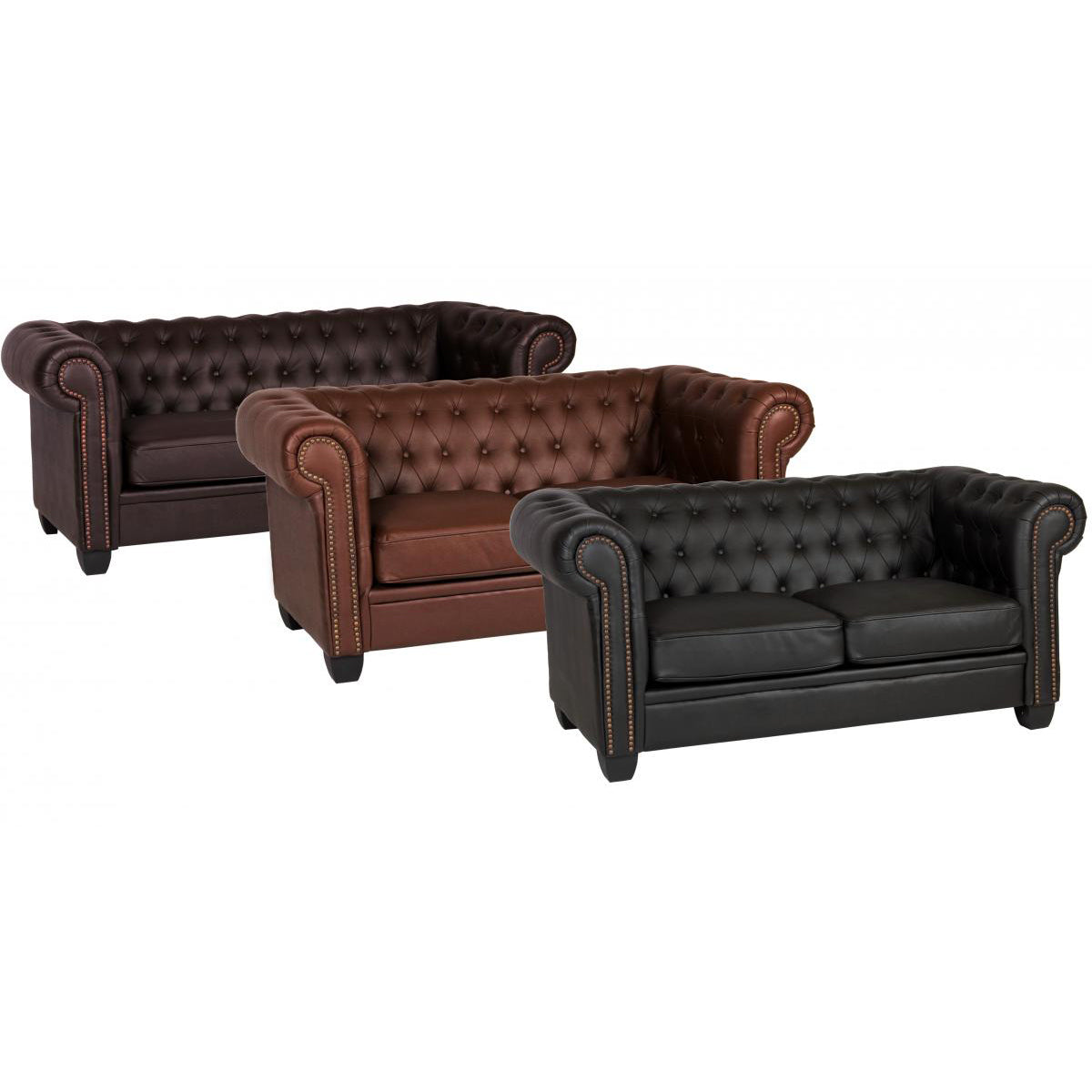 Winston 2 Seater Sofa Leather & PVC