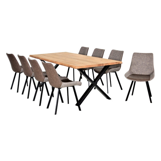 Yale Large 2200 Solid Oak Table Smoked Oil