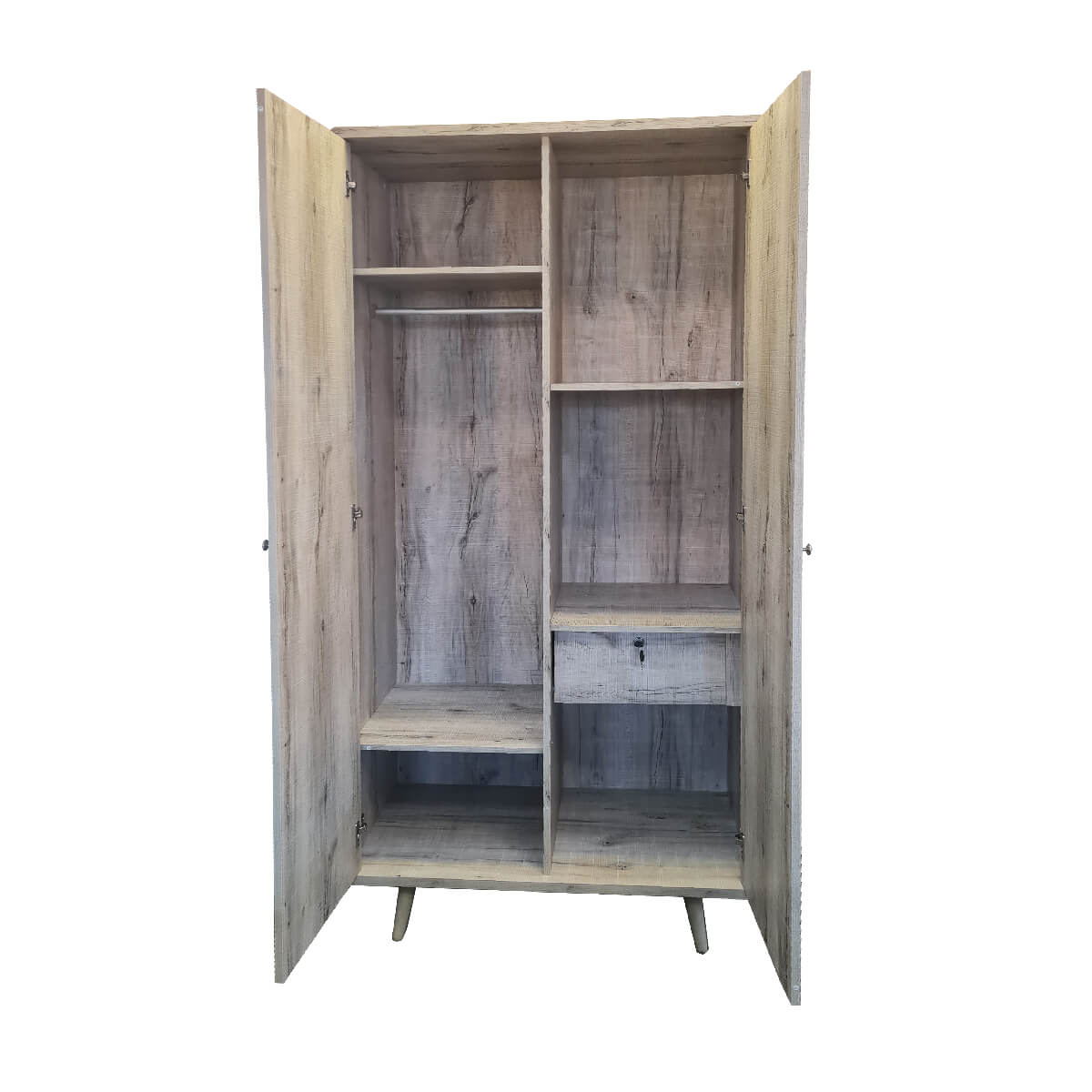 Belvoir Wardrobe 2 Door Grey Oak