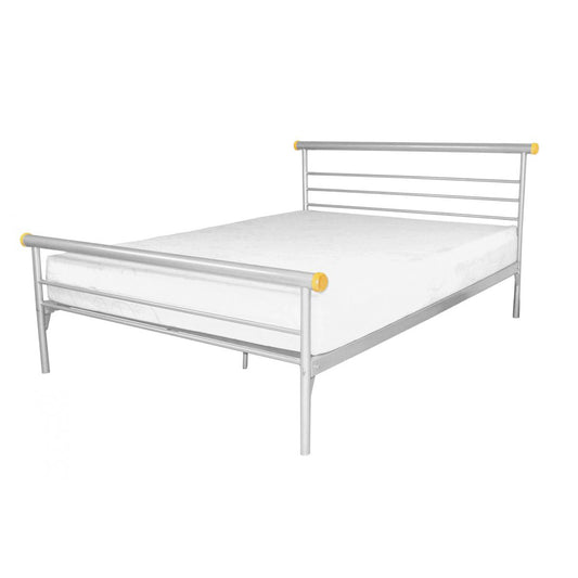 Celine Bed Double Silver